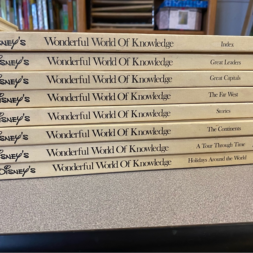 DISNEY’S Vintage Wonderful World of Knowledge book set